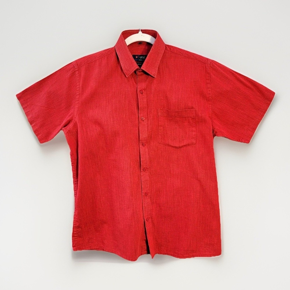 Otto Shirt Men's Comfort Fit Medium 40cm Short Sleeve